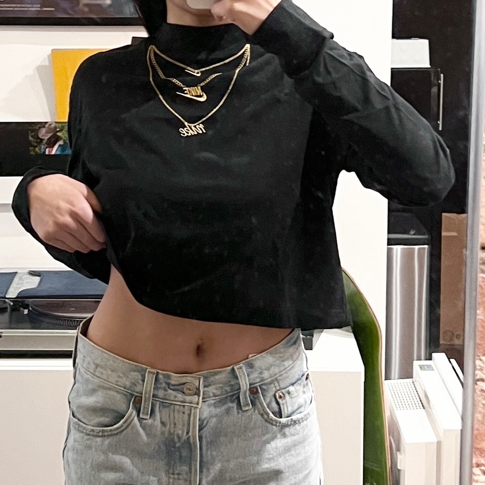 nike mock neck top XS